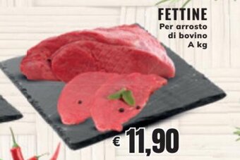 Mercati Alimentari Fettine per arrosto di bovino offerta