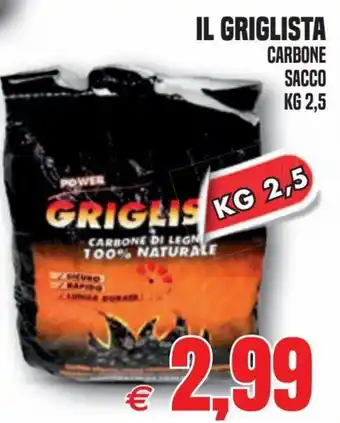 Il Griglista Carbone Sacco kg 2,5