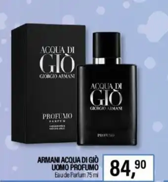 Caddy's Armani Acqua di Giò Uomo Profumo Eau de Parfum 75 ml offerta