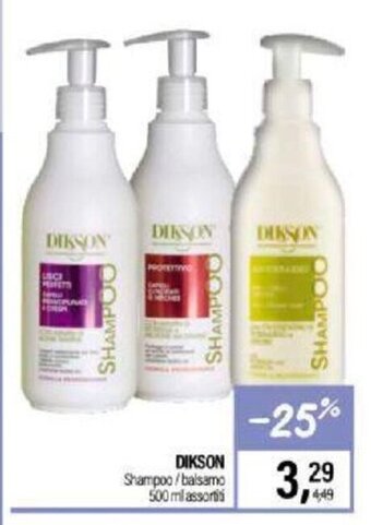 Dikson Shampoo/balsamo 500 ml assortiti