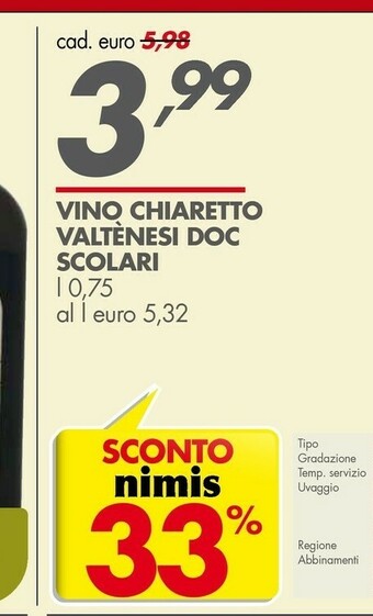 Italmark Valtènesi Vino Chiaretto Doc Scolari offerta