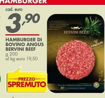 Italmark Bervini Beef Hamburger Di Bovino Angus offerta