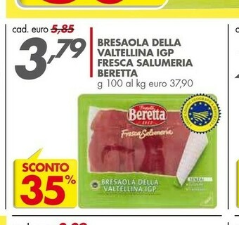 Italmark Bereta Bresaola Della Valtellina Igp Fresca Salumeria offerta