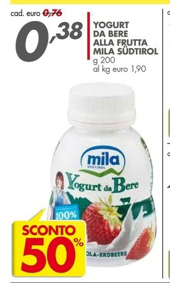Italmark Mila Yogurt Da Bere Frutti Di Bosco 200 G(ml) offerta