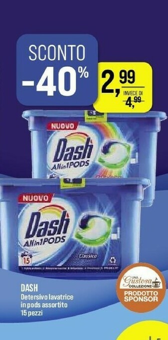 Lillapois Dash Detersivo lavatrice offerta