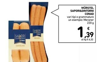 Conad Wurstel Meraner offerta