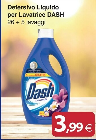 Docks Cash&Carry Dash Detersivo Liquido Per Lavatrice offerta