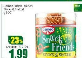 Elite Cameo Snack Friends Sticks & Bretzel 300 G offerta