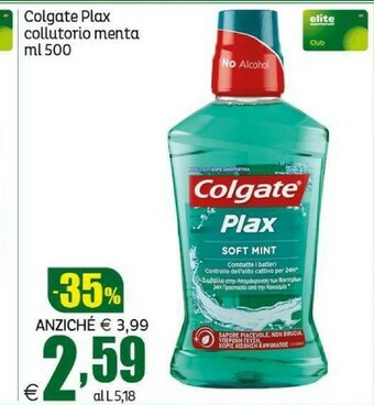 Elite Colgate Colluttorio offerta