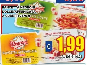 Vivo Supermercati Negroni Pancetta offerta