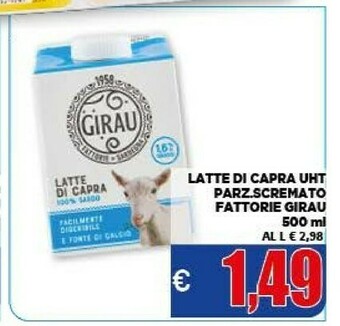 Vivo Supermercati Girau Formaggio di capra offerta