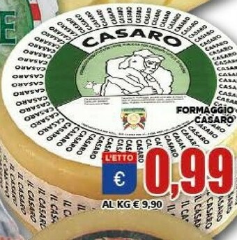 Vivo Supermercati Casar Formaggio offerta