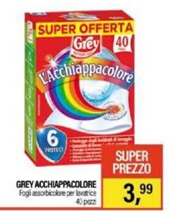 Caddy's Grey Acchiappacolore fogli assorbicolore per lavatrice 40 pezzi offerta