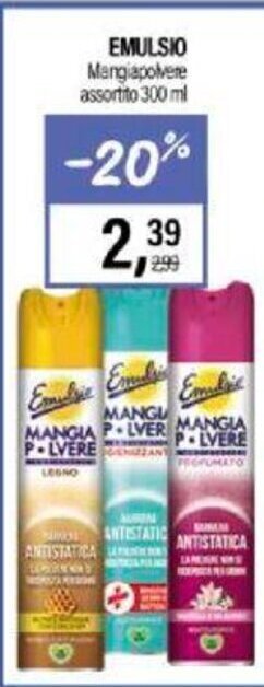 Caddy's Emulsio Mangiapolvere assortito 300 ml offerta