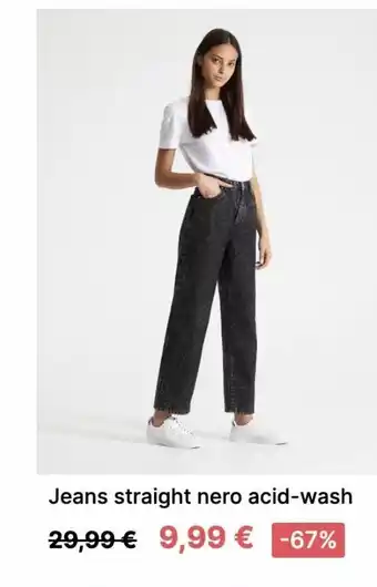 Jeans straight nero