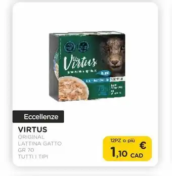 Arcaplanet Virtus /original /lattina gatto/ gr.70 /tutti i tipi offerta