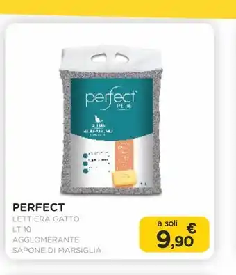 Arcaplanet Perfect/ lettiera gatto/ lt.10 / agglomerante - sapone di marsiglia offerta