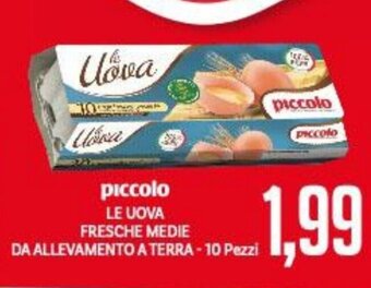 Supermercati Piccolo piccolo Le Uova Fresche Medie Da Allevamento A Terra - 10 Pezzi offerta