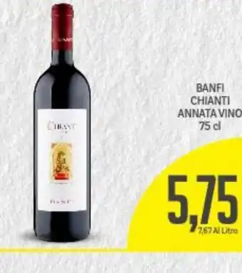 Supermercati Piccolo Banfi Chianti Annata Vino 75 cl offerta