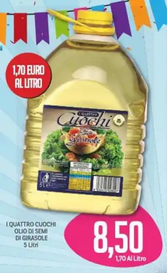 Supermercati Piccolo l Quattro Cuochi Olio Di Semi Di Girasole 5 Litri offerta