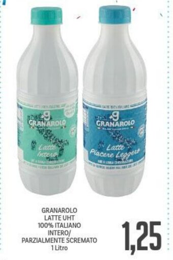 Supermercati Piccolo Granarolo Latte UHT 100% Italiano Intero/Parzialmente Scremato 1 Litro offerta