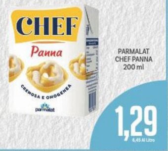 Supermercati Piccolo Parmalat Chef Panna 200 ml offerta