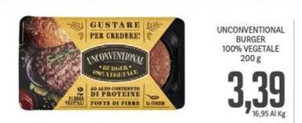Unconventional Burger 100% Vegetale 200 g