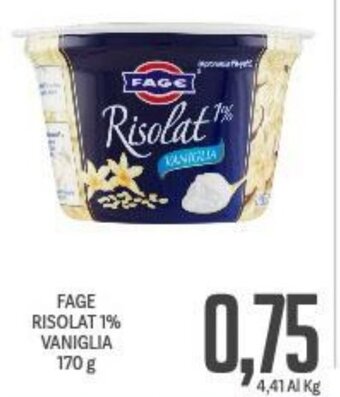Supermercati Piccolo Fage Risolat 1% Vaniglia 170 g offerta