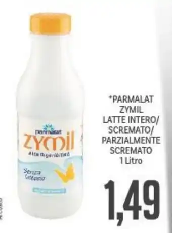 Supermercati Piccolo Zymil Parmalat Latte Intero/ Scremato/ Parzialmente Scremato 1 Litro offerta