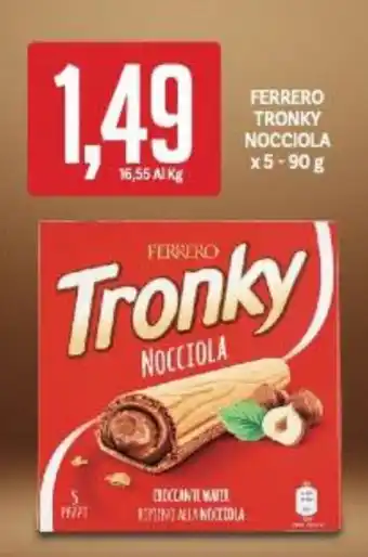 Supermercati Piccolo Tronky Ferrero Nocciola x 5 - 90 g offerta