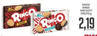 Supermercati Piccolo Pavesi Ringo Vari Gusti 330/310 g offerta