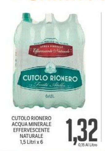 Supermercati Piccolo Cutolo Rionero Acqua Minerale Effervescente Naturale 1,5 Litri x 6 offerta