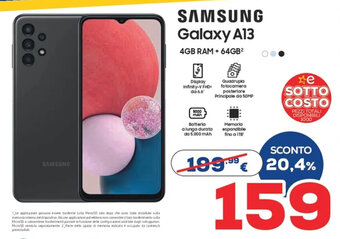 Euronics Samsung Galaxy A13 offerta