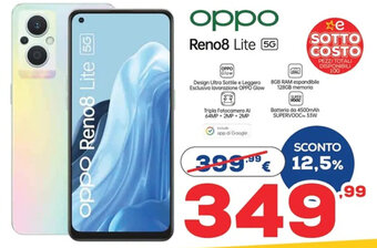 Euronics Oppo Reno8 Lite 5G offerta