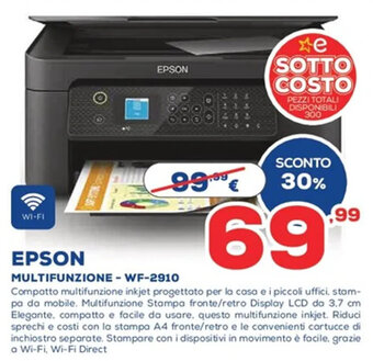 Euronics Epson Multifunzione - WF-2910 offerta