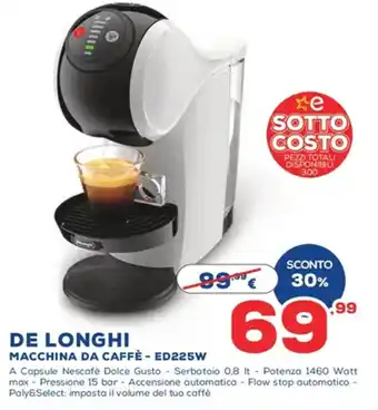 Euronics De Longhi Macchina da Caffè - ED225W offerta