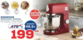 Euronics Kenwood Impastatrice - KMX750AR offerta