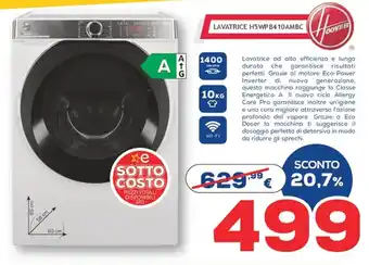 Euronics Hoover Lavatrice H5WPB410AMBC offerta
