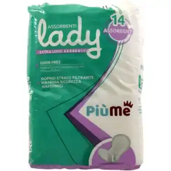 PiùMe Piume assorbenti lady extra long 14 pezzi offerta