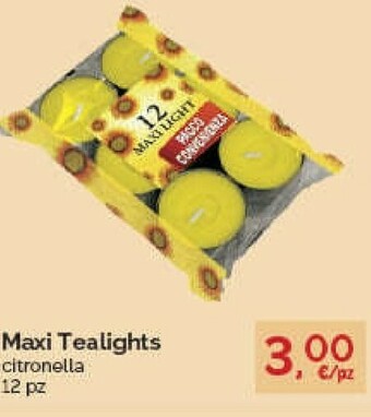 Maxi Tealights Citronella