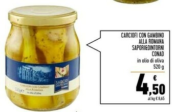 Conad Superstore Conad Sapori & Dintorni - Carciofi Con Gambino Alla Romana 520 G(ml) offerta