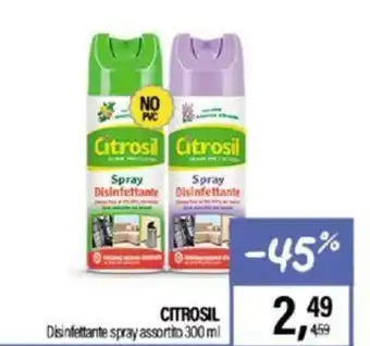 Caddy's Citrosil Disinfettante spray assortito 300 ml offerta
