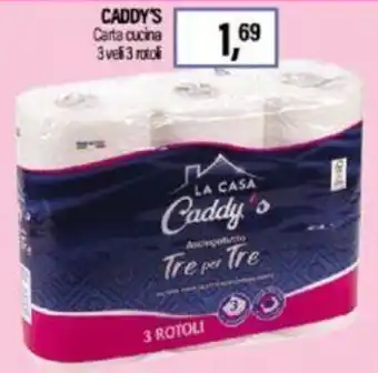 Caddy's Caddy's Carta cucina 3 veli 3 rotoli offerta