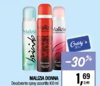 Caddy's Malizia Donna Deodorante spray assortito 100 ml offerta