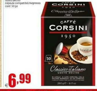 Elite Corsini Caffe Classico Italiano 50 Pz offerta