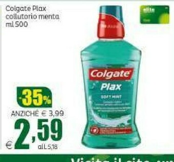 Elite Colgate Plax offerta