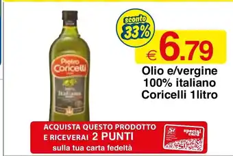 Olio e/vergine 100% italiano Coricelli 1 litro