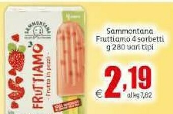 Elite Sammontana Fruttiamo Frutta In Pezzi Con Pezzi Di Fragola 280 G(ml) offerta