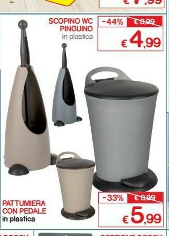 Satur Pattumiera Con Pedale In Plastica offerta
