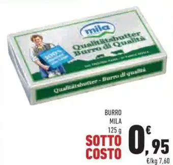 Conad Mila Burro 125 g offerta